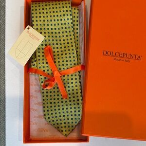 Dolcepunta Yellow and Blue Men's Tie